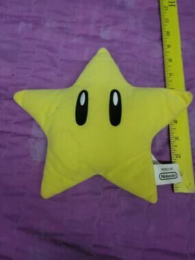 Super Nintendo World Reversible Pillow Star & ? Block Works